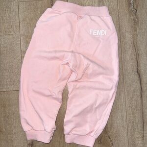 Like New FENDI pink sweatpants kids 4 years old